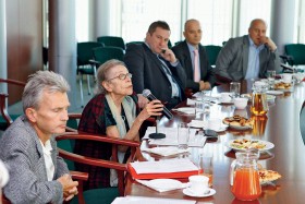 Prof. Alina 'Inka' Brodzka-Wald podczas posiedzenia Kapituły Nagród Naukowych POLITYKI