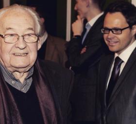 Andrzej Wajda i Łukasz Maciejewski