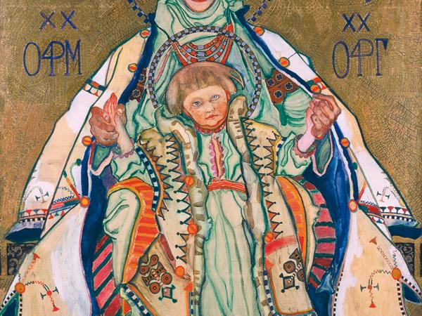 Kazimierz Sichulski, Madonna (środkowa część tryptyku), 1914 r.