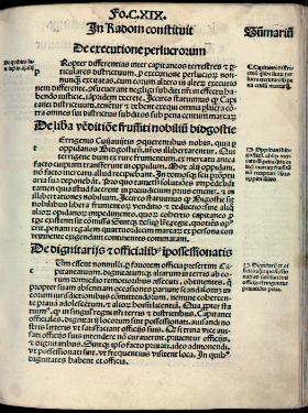 Tekst konstytucji nihil novi z 1505 r., od której zaczął się republikański ustrój Korony.