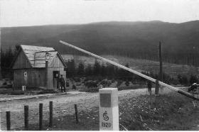 Korbielów. Przejście graniczne na granicy polsko-czechosłowackiej.