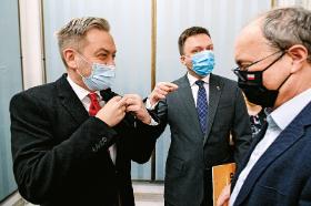 Robert Biedroń, Szymon Hołownia i Włodzimierz Czarzasty