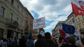 Jeśli władza reprezentuje demokratyczną „normalność”, to manifestacje przeciwko niej stają się objawem antydemokratycznej paranoi. I w majestacie prawa należy ją ograniczać.