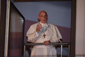 Papież Franciszek opowiadał wiernym z okna przy Franciszkańskiej o Macieju Szymonie Cieśli.