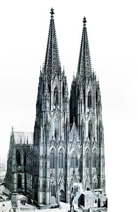 Katedra w Kolonii; widok z 1925 r.