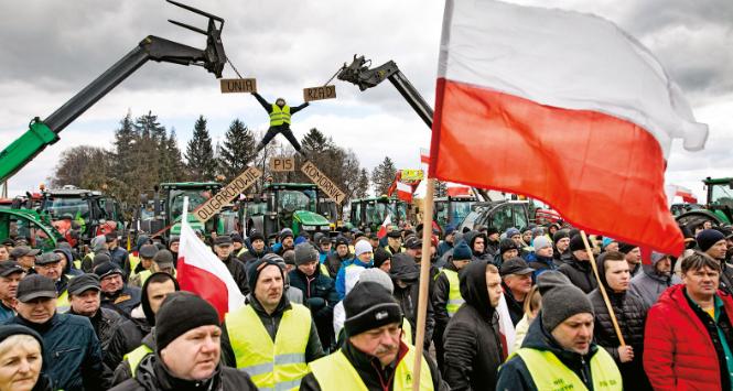 Protest rolników w Czerniczynie pod Hrubieszowem.