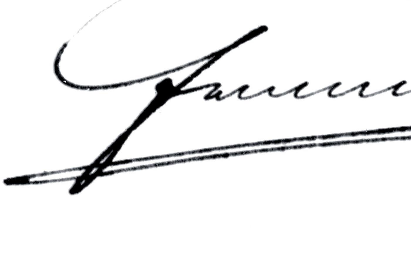 Podpis Franciszka Józefa