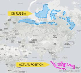 Indonezja zajęłaby niemalże całą szerokość Rosji.