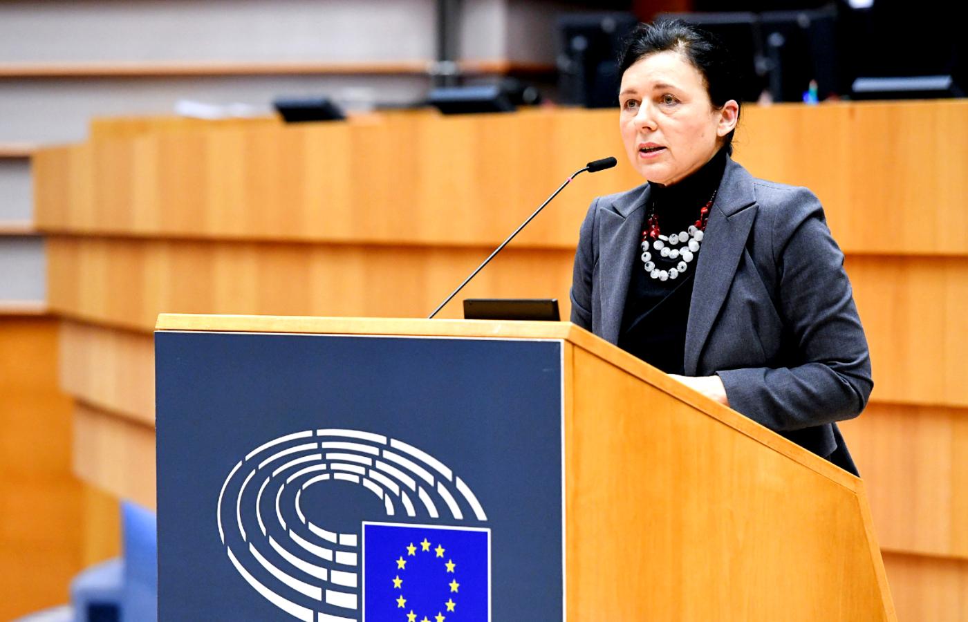 Wiceszefowa Komisji Europejskiej Věra Jourová. Zdjęcie z lutego 2021 r.