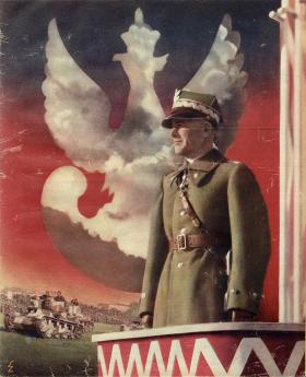 Edward Śmigły-Rydz na plakacie propagandowym z 1936 r.