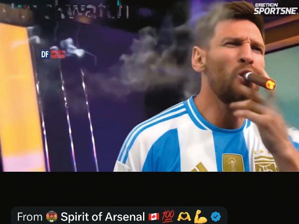 „POV: Lionel Messi właśnie się dowiedział, że jego rywalami w półfinale będą Anglicy”.