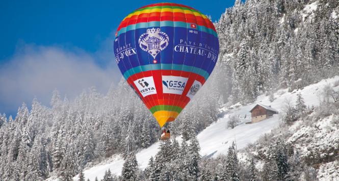 Międzynarodowy Festiwal Balonów w Château-d’Oex.