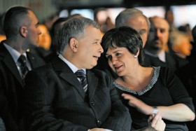 Joanna Kluzik - Rostkowska i Jarosław Kaczyński. Jeszcze jako przyjaciele