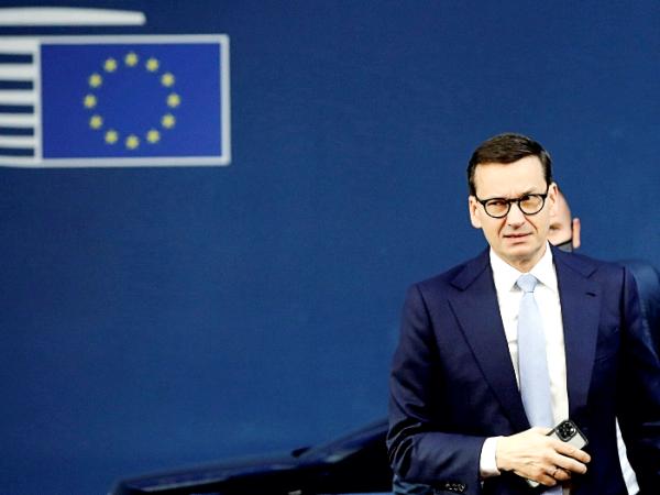 Mateusz Morawiecki podczas unijnego szczytu w Brukseli