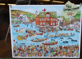 Plakat z okazji farerskiego święta narodowego Ólavsøka, obchodzonego 29 lipca.