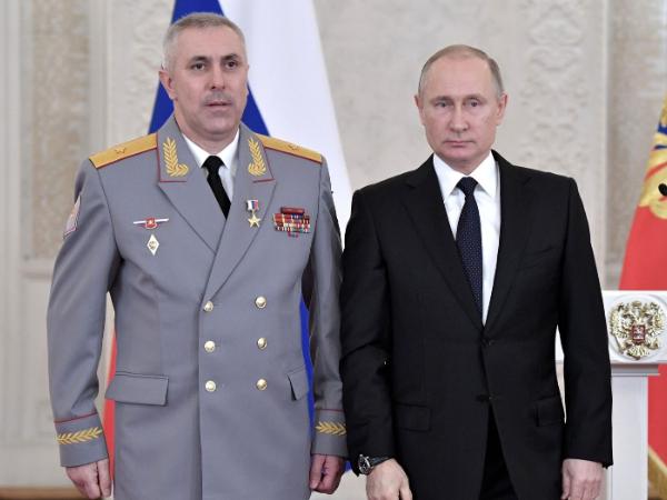 Gen. płk Rustam Muradow i prezydent Rosji Władimir Putin, grudzień 2017 r.