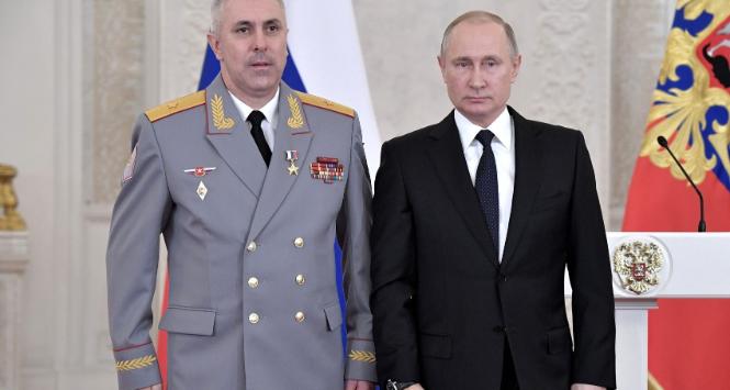 Gen. płk Rustam Muradow i prezydent Rosji Władimir Putin, grudzień 2017 r.