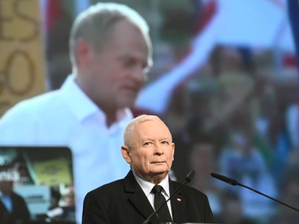 Konferencja prezesa PiS Jarosława Kaczyńskiego. 9 kwietnia 2025 r.