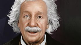 Cyfrowy Albert Einstein, stworzony przez firmę UneeQ, według której jest realistycznym odwzorowaniem oryginału na poziomie wiedzy i osobowości.