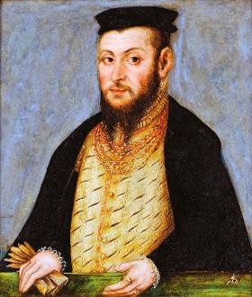 Portret króla Zygmunta Augusta pędzla Lucasa Cranacha Młodszego z 1565 r.