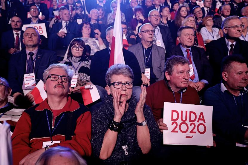 Publiczność podczas konwencji Andrzeja Dudy