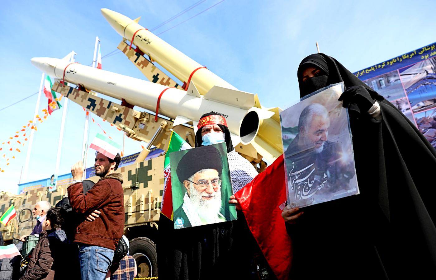 Obchody 42. rocznicy rewolucji islamskiej w Iranie. Teheran, 10 lutego 2021 r.