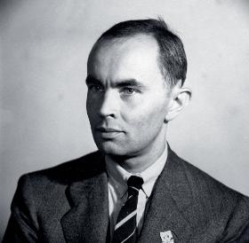 Ksawery Pruszyński jeszcze w Londynie, przed 1944 r.