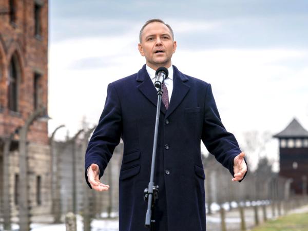 Karol Nawrocki w Auschwitz-Birkenau, 27 stycznia 2026 r.