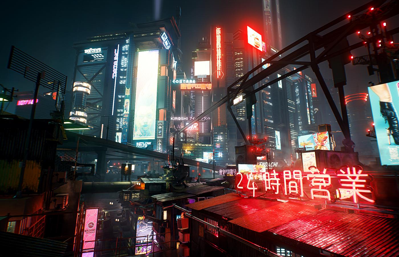 Kadr z gry „Cyberpunk 2077”