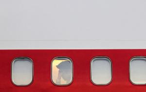 Rządowy samolot z premierem Japonii na wyspie Bali, Indonezja, gdzie odbywał się szczyt APEC (Asia-Pacific Economic Cooperation, Wspólnota Gospodarcza Azji i Pacyfiku), październik 2013 r.