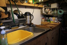 Część jachtu pełniąca rolę kambuza.