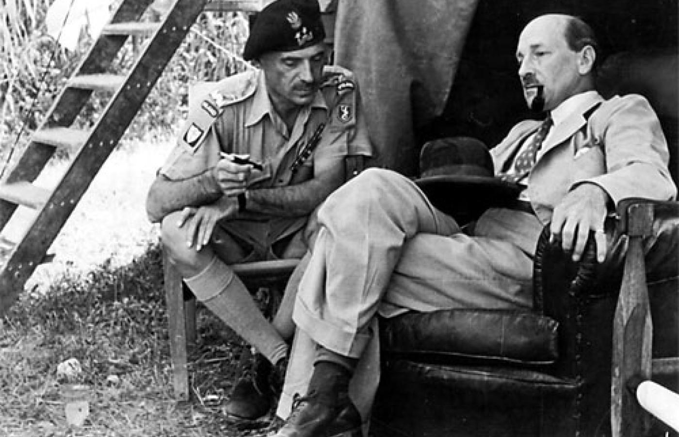 Gen. Anders i wicepremier Wielkiej Brytanii Clement Richard Attlee latem 1944.