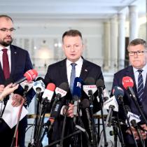 Konferencja Mariusza Błaszczaka w Sejmie