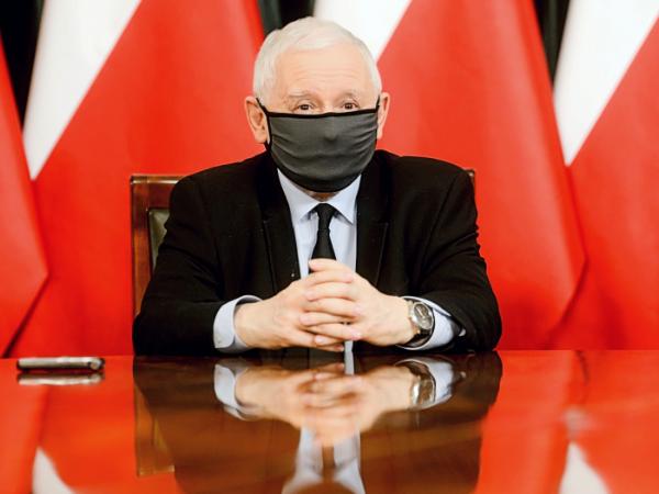 Jarosław Kaczyński udziela wywiadu „Gazecie Polskiej”.