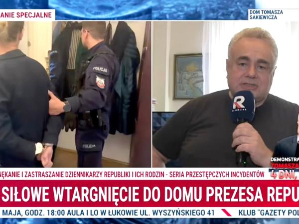 tomasz sakiewicz przeszukanie