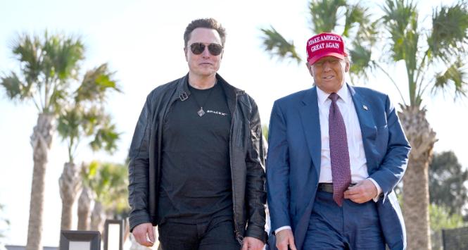 Elon Musk i Donald Trump, Teksas, 19 listopada 2024 r.
