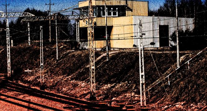 Nastawnia w Starzynach.