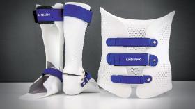 Drukowane w technologii 3D modele ortez (zastępują opatrunki gipsowe) dla dzieci.