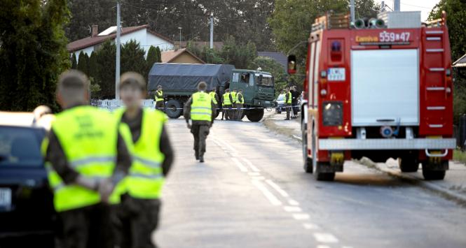 Rosyjski dron w Wyrykach