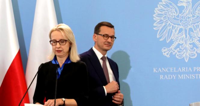 Teresa Czerwińska i Mateusz Morawiecki