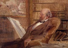 Herbert Spencer, jeden z twórców socjologii, wyznawca darwinizmu społecznego.