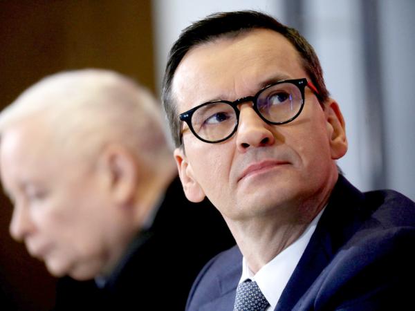 Mateusz Morawiecki i Jarosław Kaczyński w 2024 r.