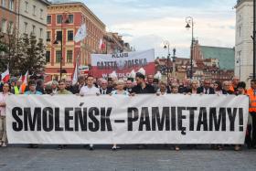 Warszawa 10.07.2014 r., miesięcznica katastrofy samolotu Tu-154