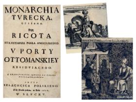 Karty z publikacji „Monarchia turecka” Paula Rycauta, 1678 r.