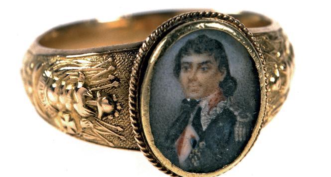 Złoty pierścień z poł. XIX w.