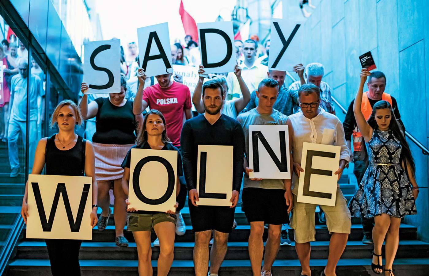 Wrocław, 20 lipca, demonstracja w obronie sądów