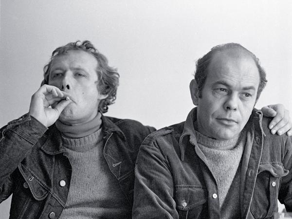 Adam Michnik i Jacek Kuroń, wrzesień 1980 r.