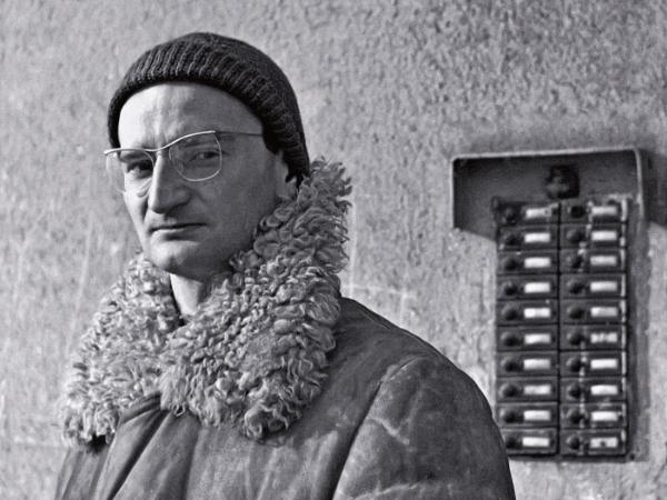 Sławomir Mrożek w obiektywie Wojciecha Plewińskiego, 1961 r.