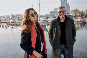 Małgorzata Tomczyk, producent sesji, i Robert Konieczny.