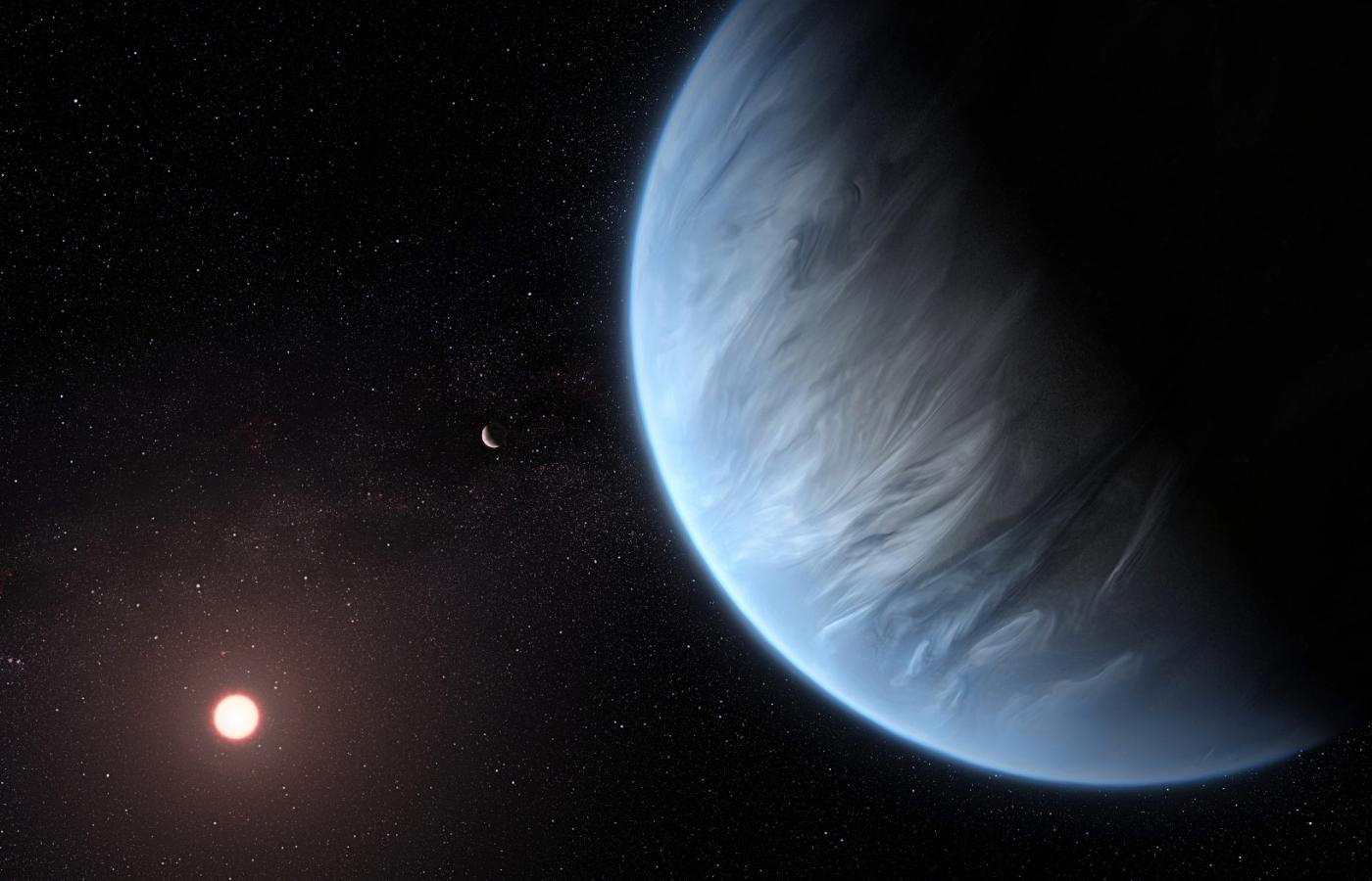 Wizualizacja planety K2-18b